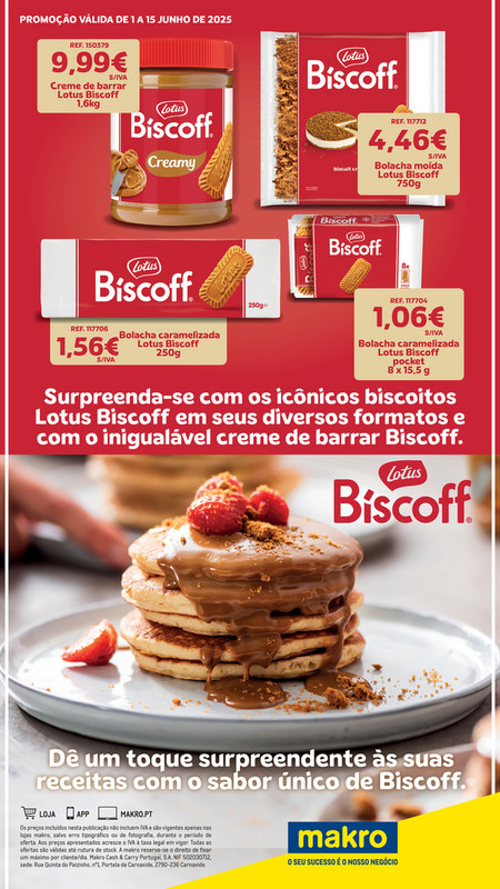 Monofolha Lotus Biscoff