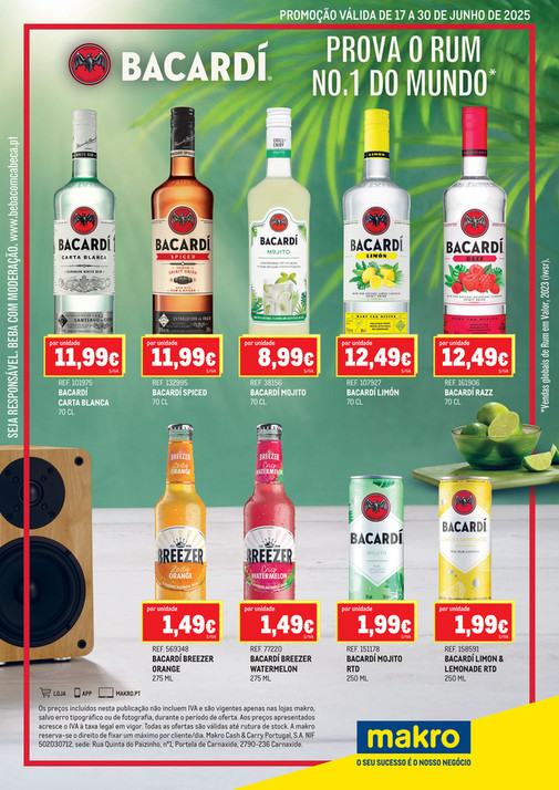 Monofolha Bacardí
