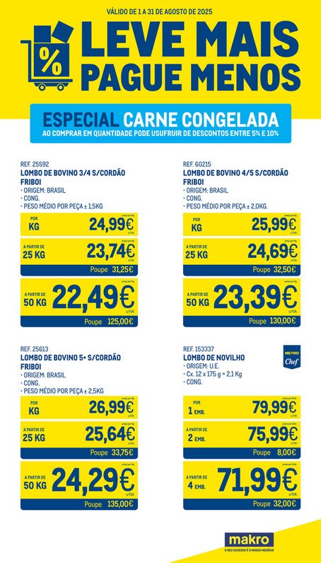 LEVE MAIS PAGUE MENOS - Especial Carne Congelada