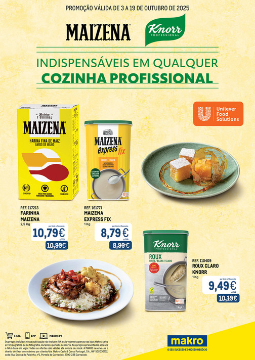 Monofolha Maizena & Knorr