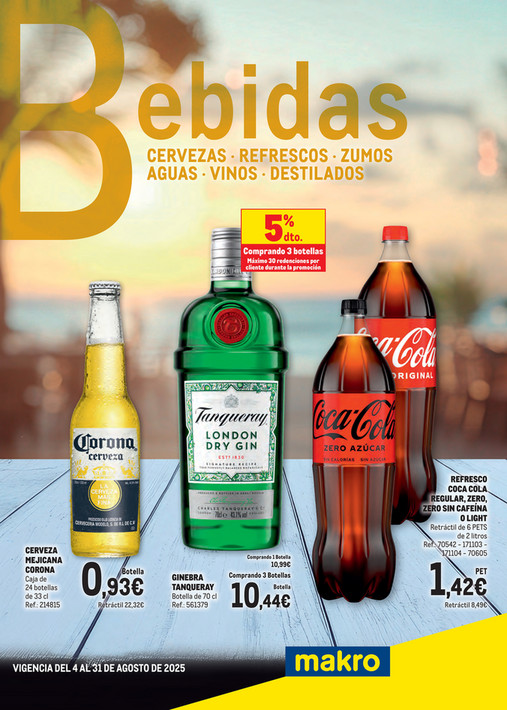 Bebidas Especial Verano Canarias