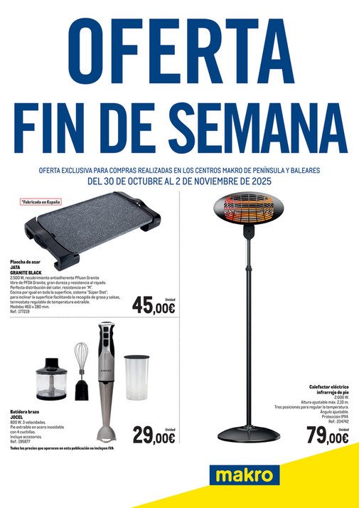 Oferta Fin de semana Península
