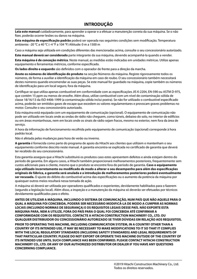MACHRENT - Manual Operador ZX33U-6 - Página 1