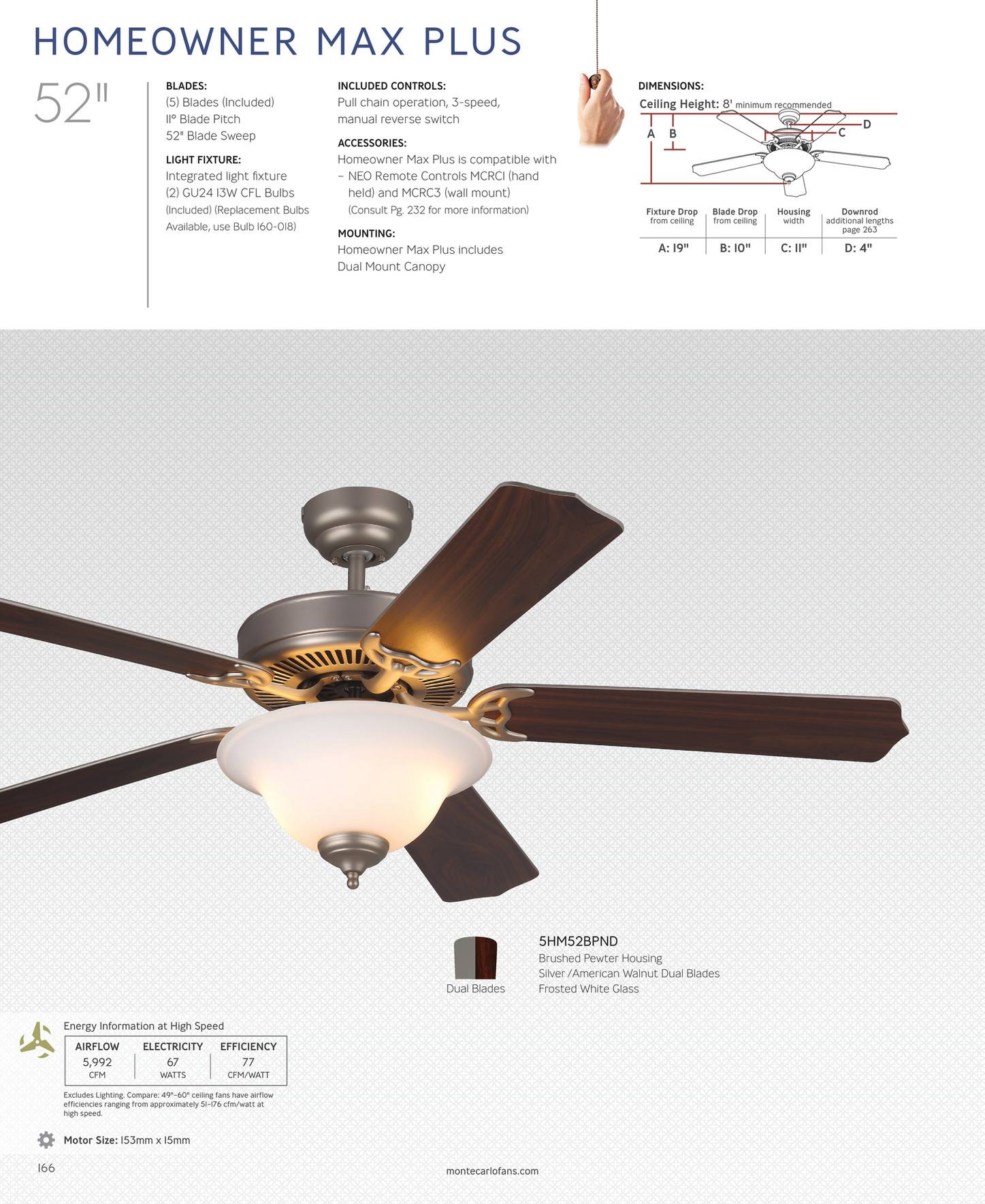 Monte Carlo 2017 Ceiling Fan Catalog Page 170 171