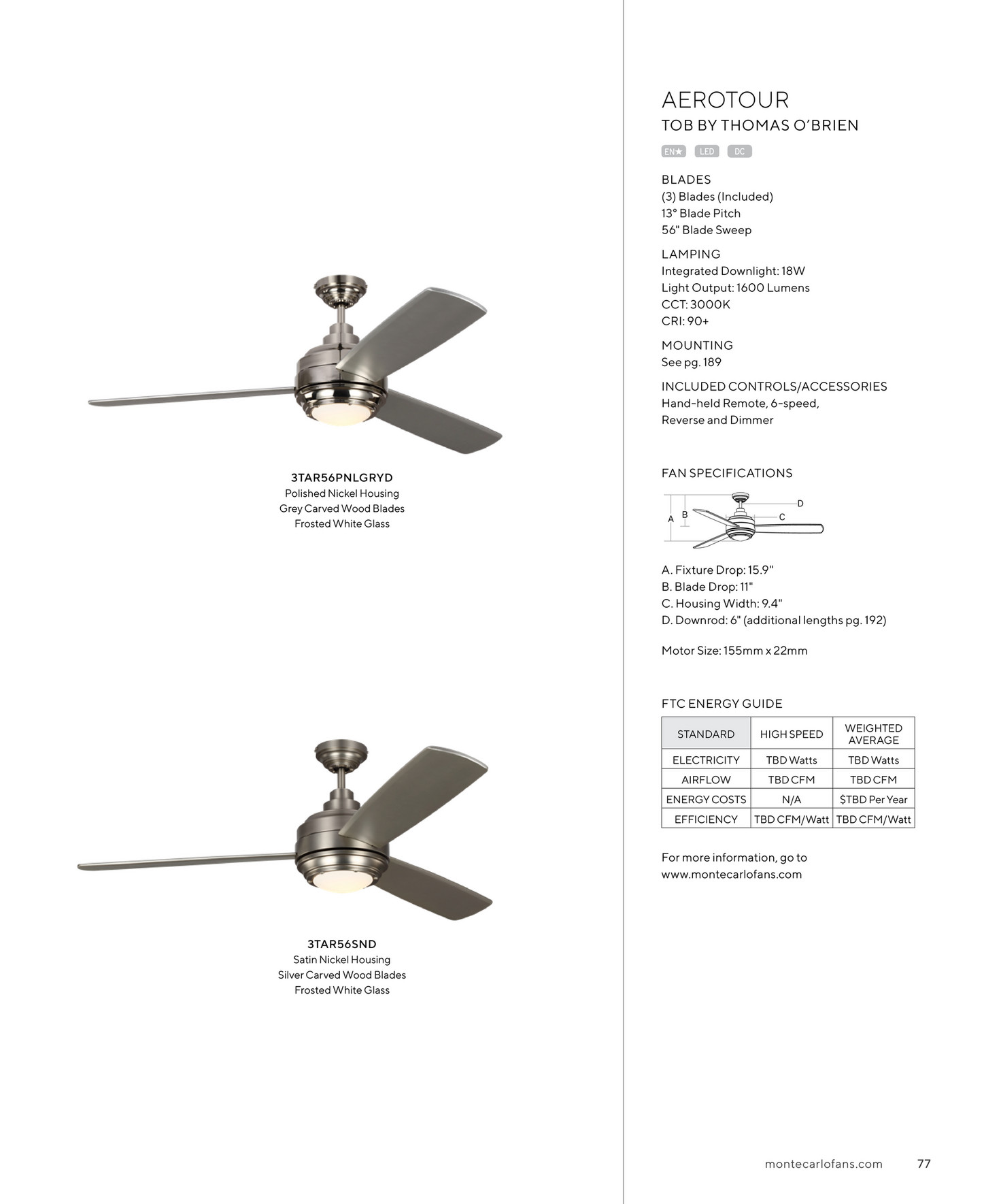 Visual Comfort Group 2019 Monte Carlo Ceiling Fan Catalog