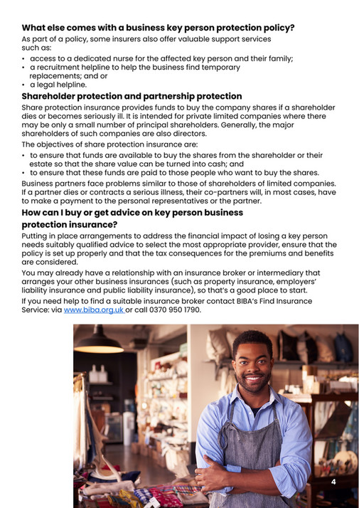 BIBA - A guide to business key person and employee protection - Page 4