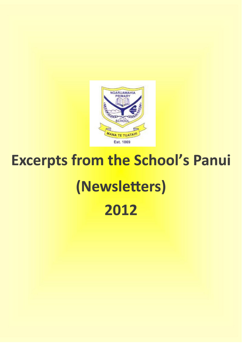 Publications - NPS Panui 2012