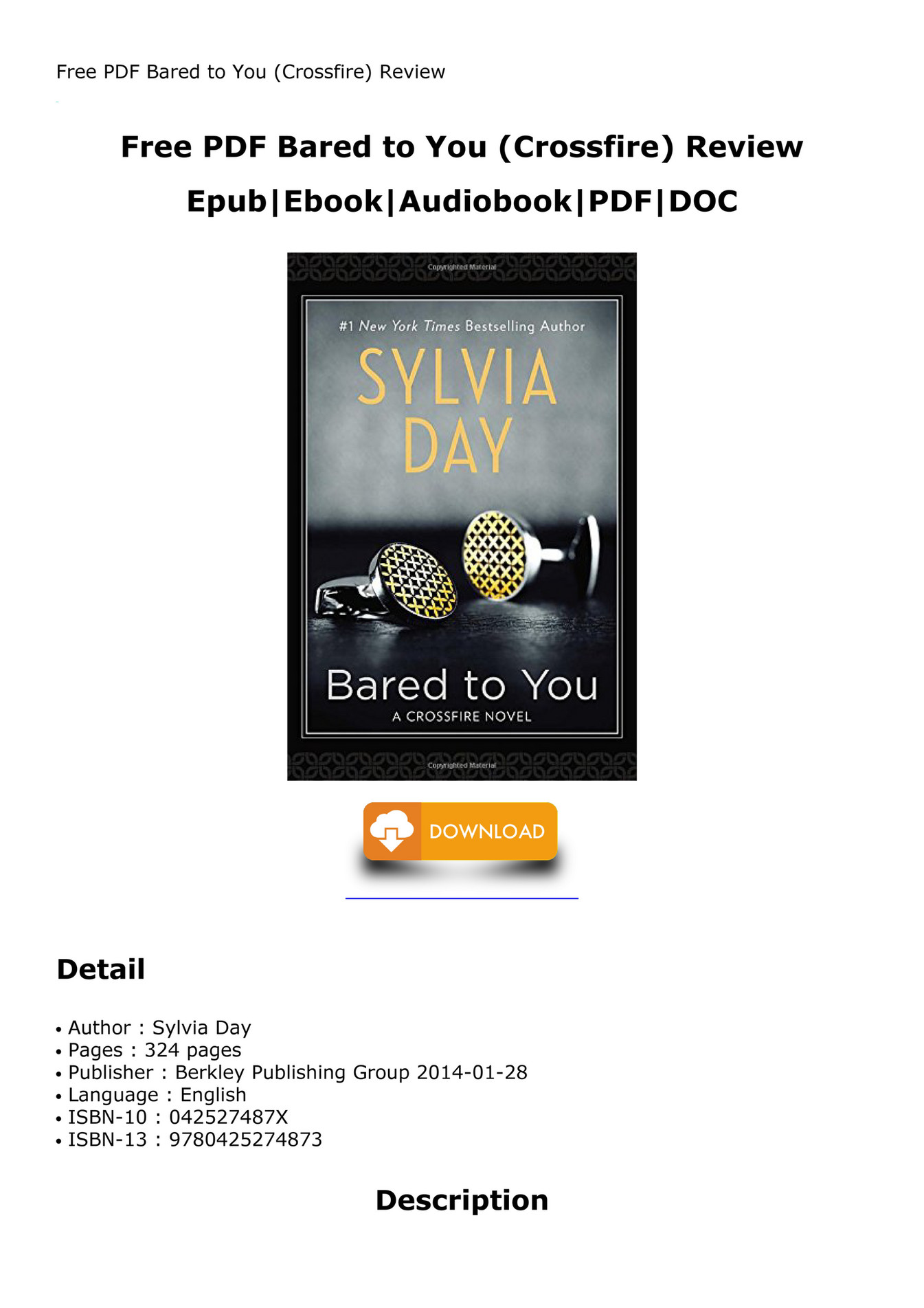 Trivia bared to you a novel by sylvia day triviaonbooks
