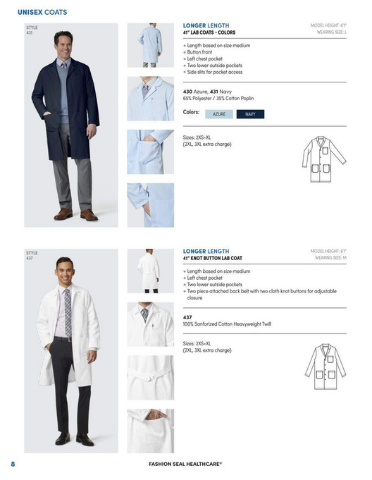 Scrub Authority Fashion Seal Healthcare Lab Coats & Protective