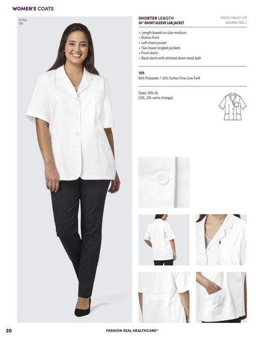 Scrub Authority Fashion Seal Healthcare Lab Coats & Protective