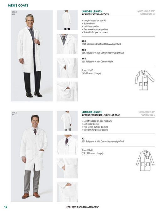 Scrub Authority Fashion Seal Healthcare Lab Coats & Protective