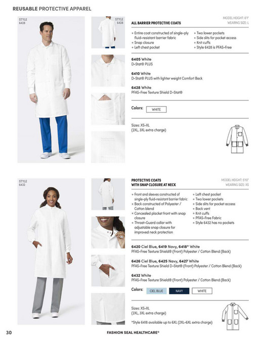 Scrub Authority Fashion Seal Healthcare Lab Coats & Protective