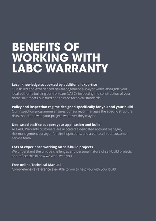 Labc Enforcement Policy LABC Warranty - LABC Warranty Self Build brochure v6 - Page 4-5