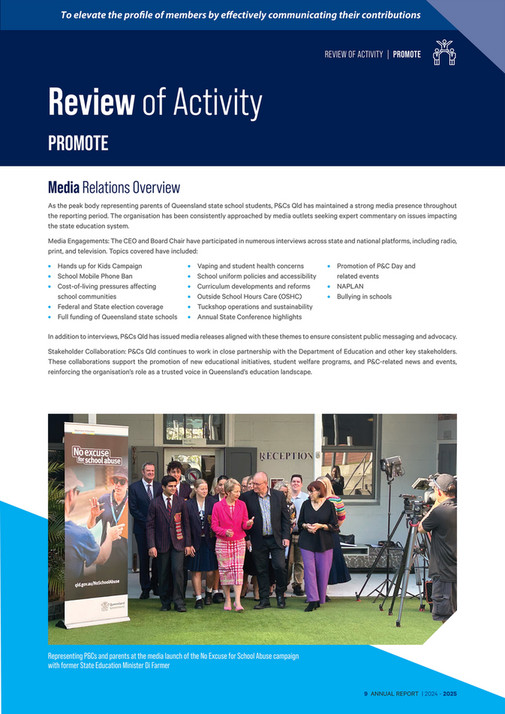 P&Cs Qld - Annual_Report_2025 - Page 8-9 - Created with Publitas.com