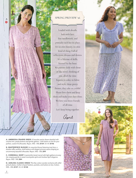 April Cornell Spring Summer Catalog 2026 - Page 1