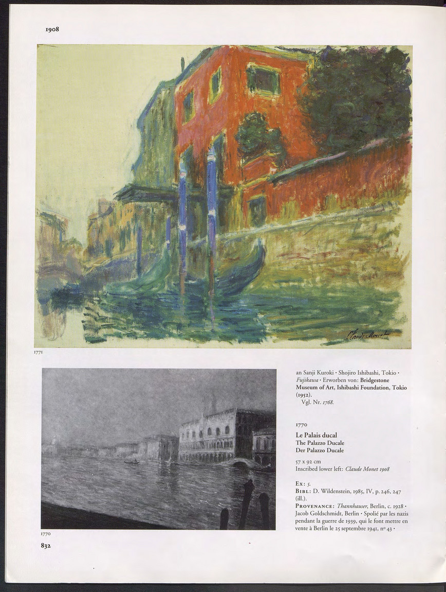 Wildenstein Plattner Institute C R Claude Monet Volume Iv Wildenstein Institute Page 136 137