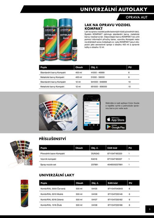 MoTip Automotive Catalogue CZ Page 45