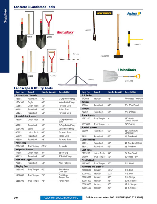 United Rentals Equipment Catalog - Page 308-309