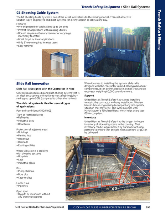 Sheetin Rails United Rentals Equipment Catalog - Page 198-199
