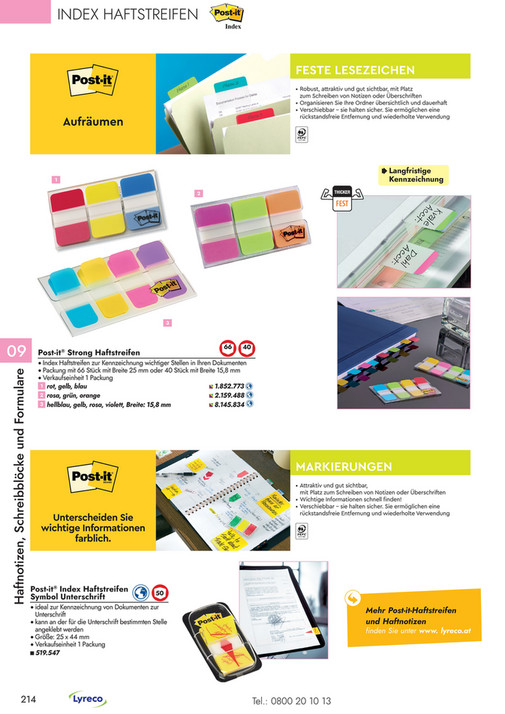 Avery Zweckform Index-Streifen – 75x Haftnotizen Flags, Lesezeichen, Etiketten, Selbstklebend, Rückstandsfrei