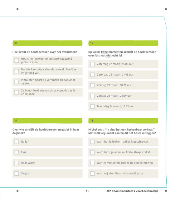 Iep Doorstroomtoets Voorbeeldboekje Pagina