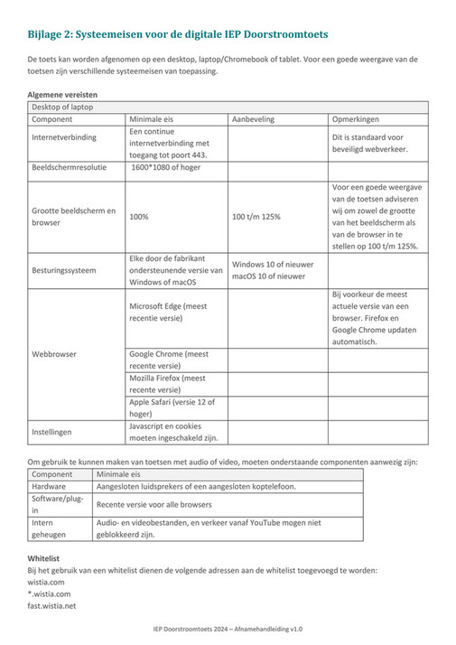 Afnamehandleiding Iep Doorstroomtoets Primair Onderwijs Bureau Ice Pagina