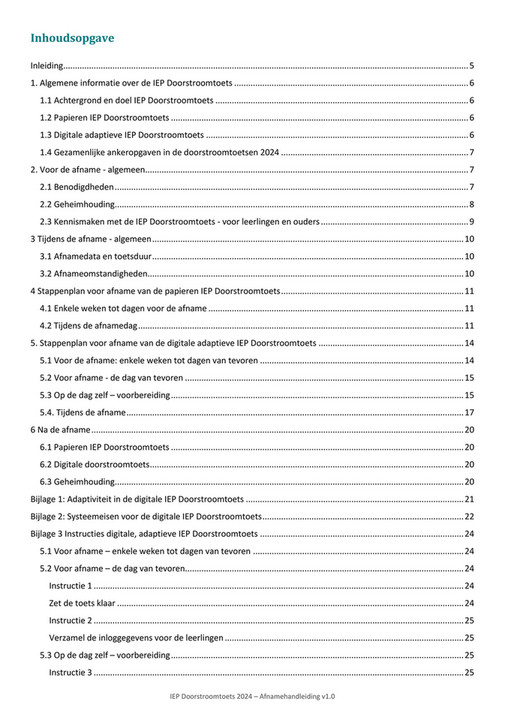 Afnamehandleiding Iep Doorstroomtoets Primair Onderwijs Bureau Ice Pagina