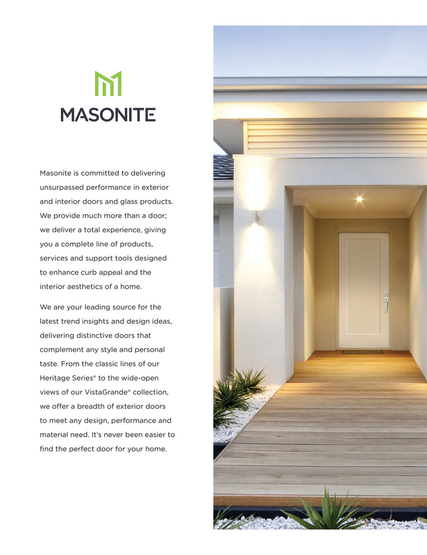 Masonite Residential, High Performance Doors