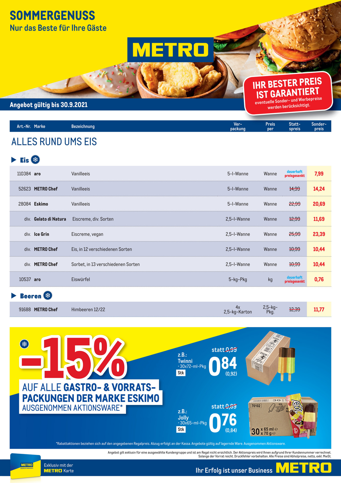 METRO Österreich Newsletter Flyer_Sommergenuss Page 1