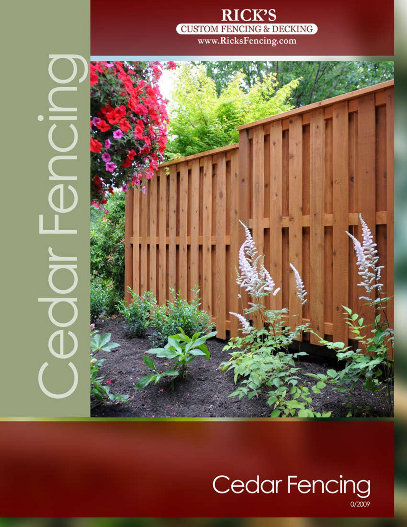 Rick's Custom Fencing & Decking Cedar Fencing Page 1