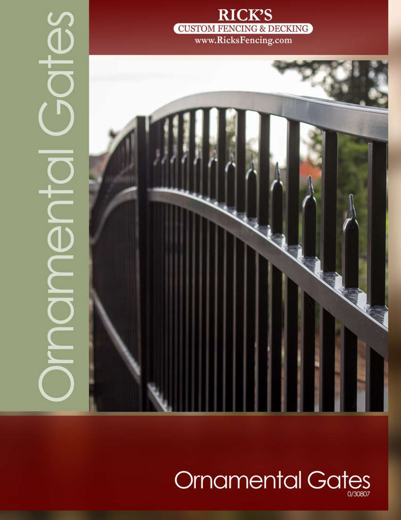 Rick's Custom Fencing & Decking Ornamental Gates Page 1