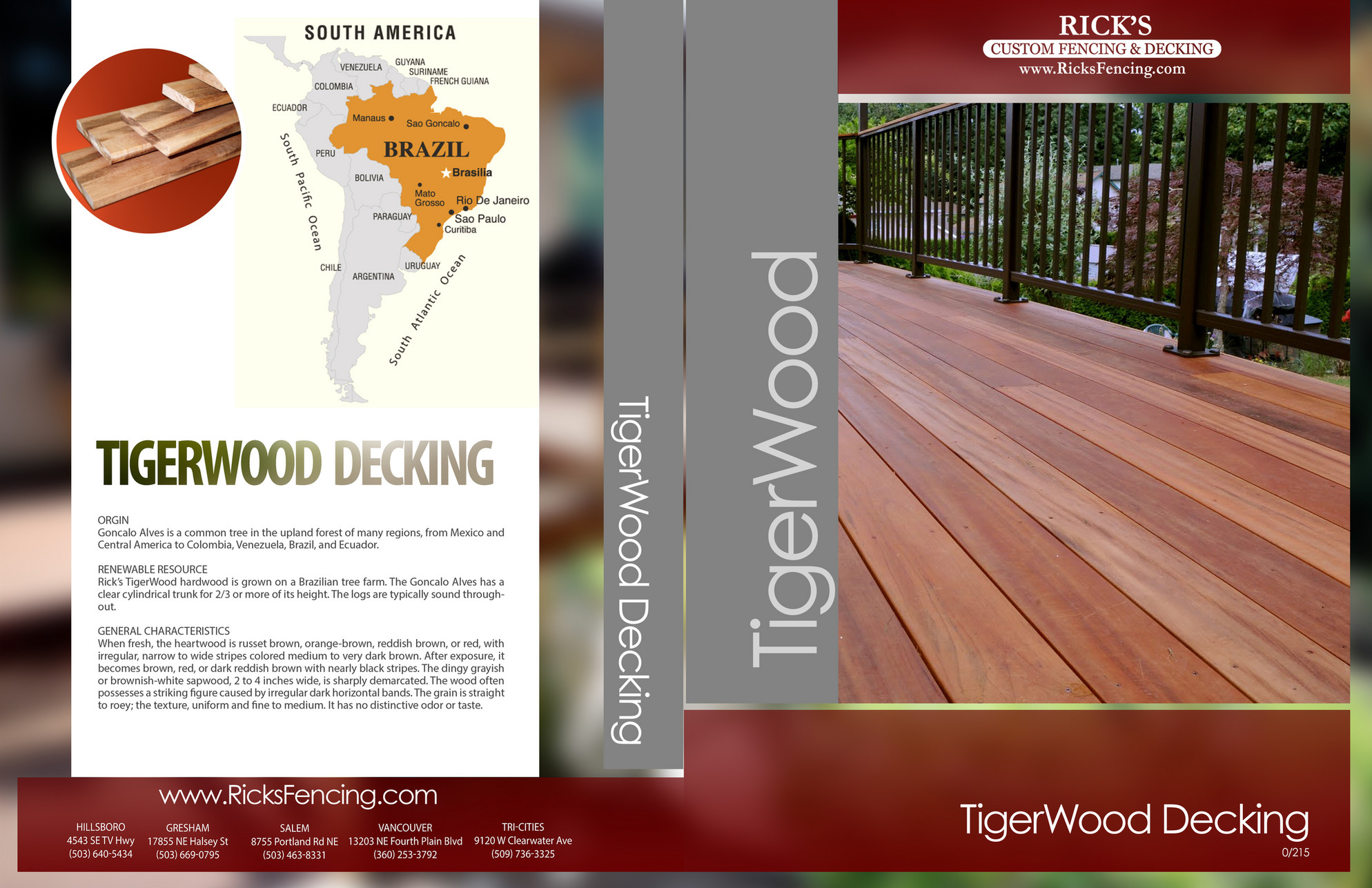 Rick's Custom Fencing & Decking TigerWood Decking Page 1