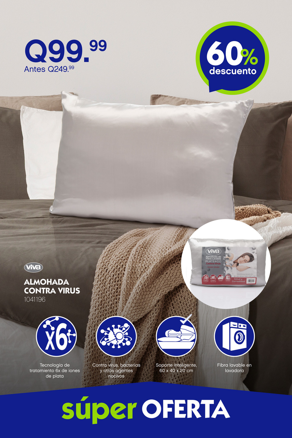 Almohadas discount 2x1 carrefour