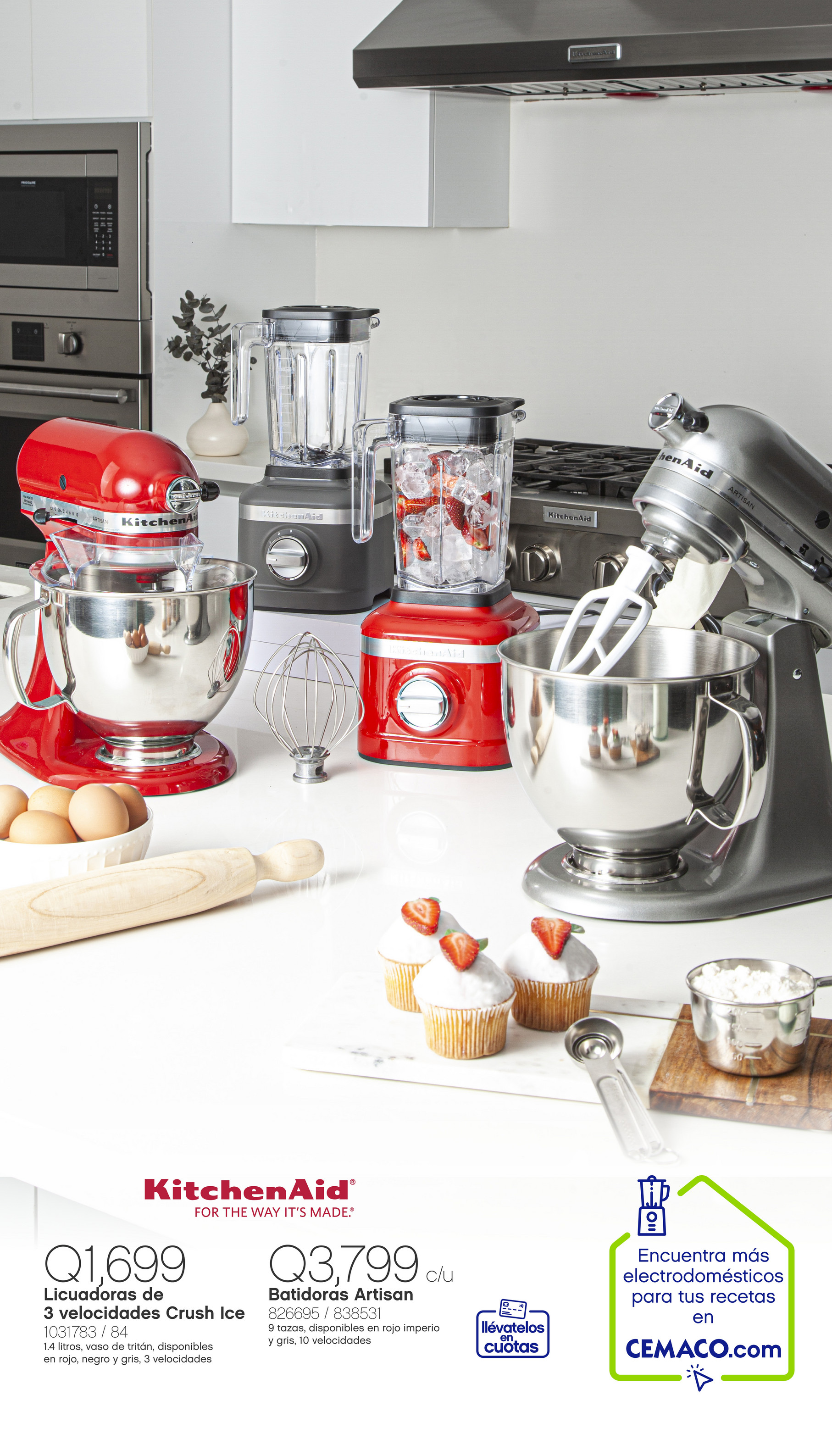 KitchenAid Procesador de Alimentos 120 V Rojo Imperio- El Palacio de Hierro