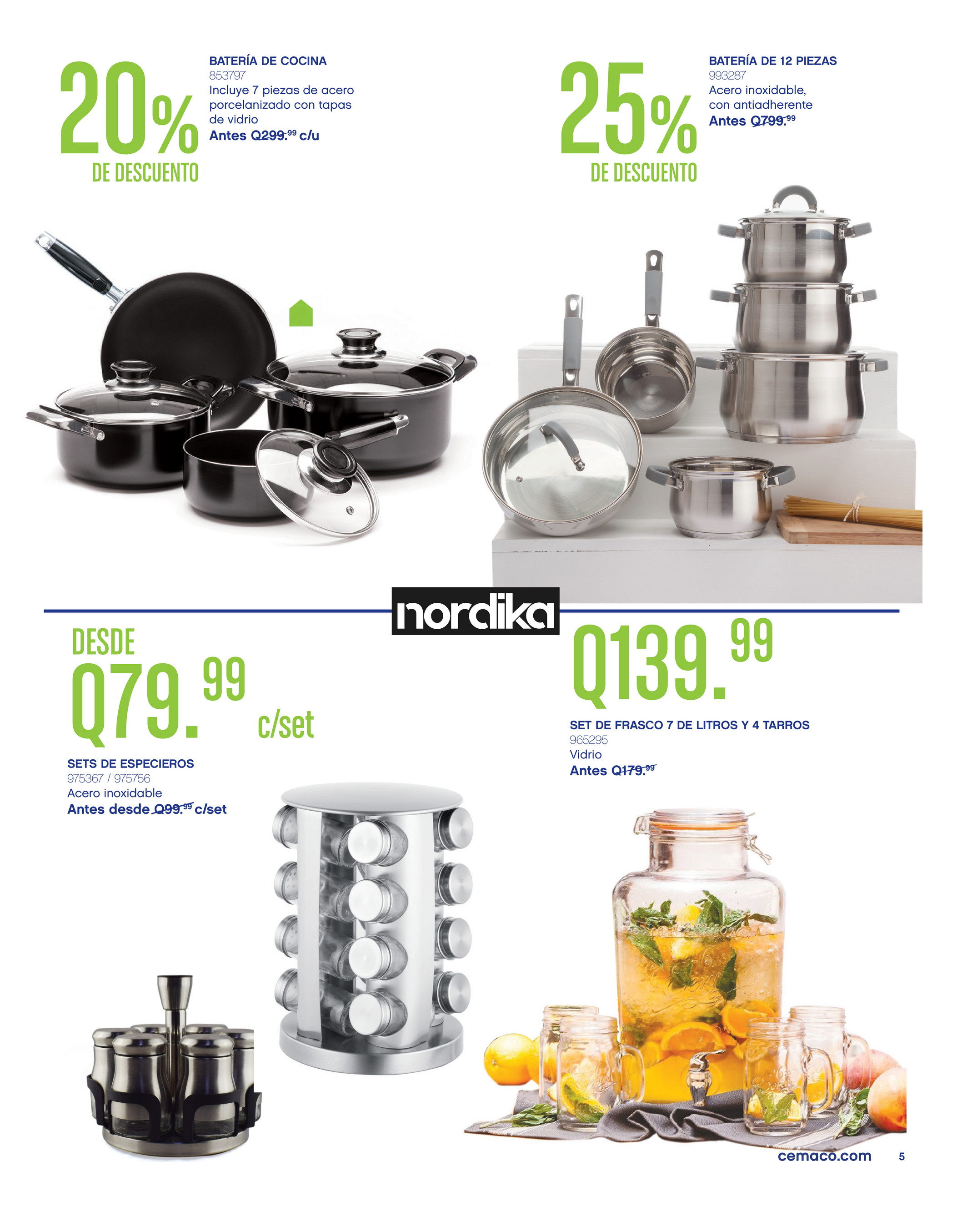 Set De Utensilios Para Cocina 7 Pzas - Nordika - Cemaco