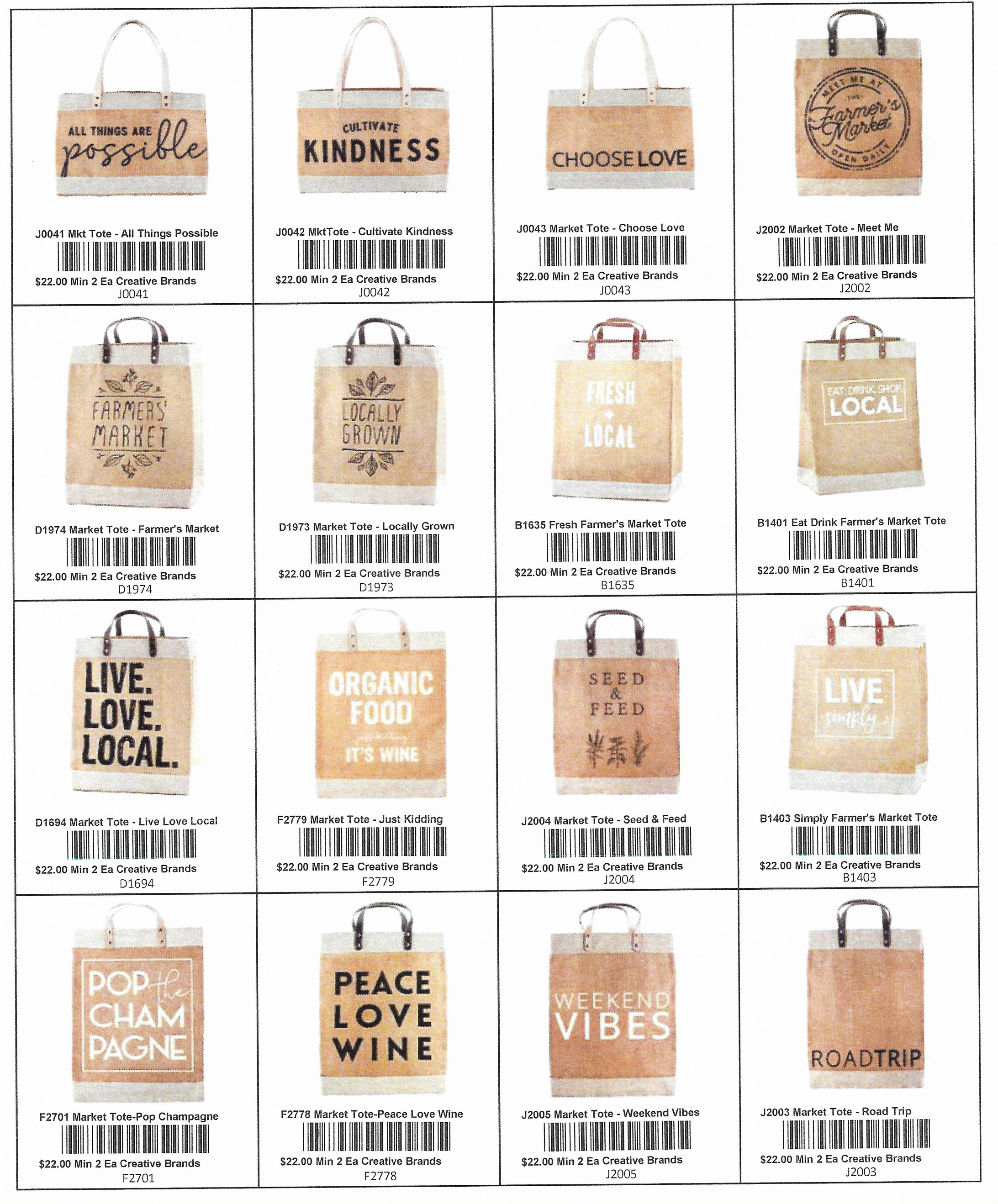 Creative Brands Choose Love Market Tote