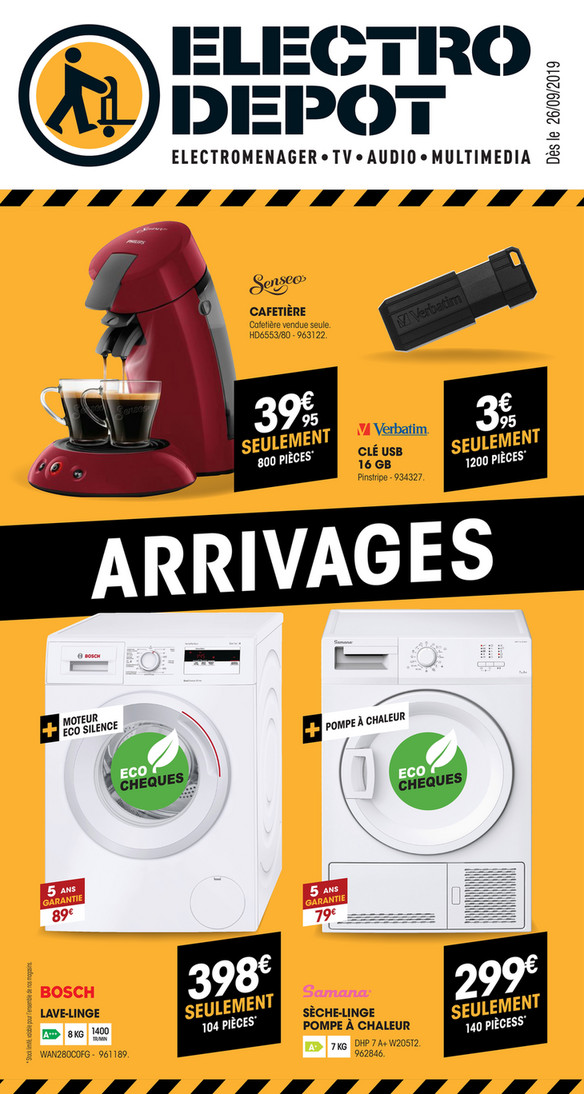 Folder Electro Depot du 30/09/2019 au 31/10/2019 - Promotions du mois