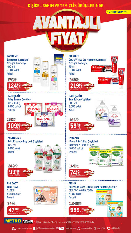 Kişisel Bakım ve Temizlik Ürünleri