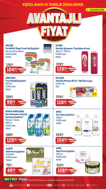 Kişisel Bakım ve Temizlik Ürünleri