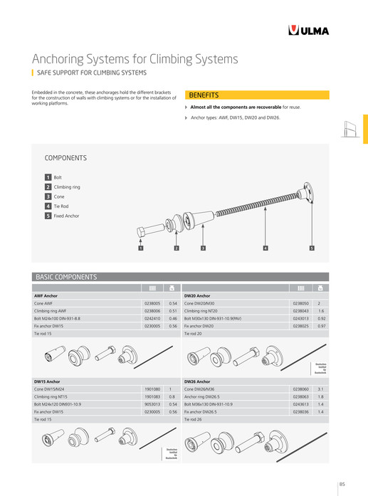 ULMA Construction - General Catalogue - Page 84-85 - Created with ...