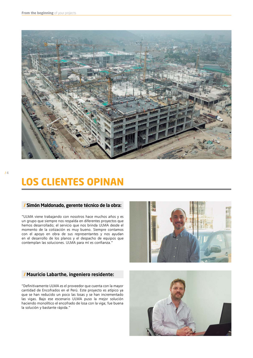 ULMA Construction - Revista de Construcción NEWS - Perú Nº3 - Página 2-3 -  Created with Publitas.com