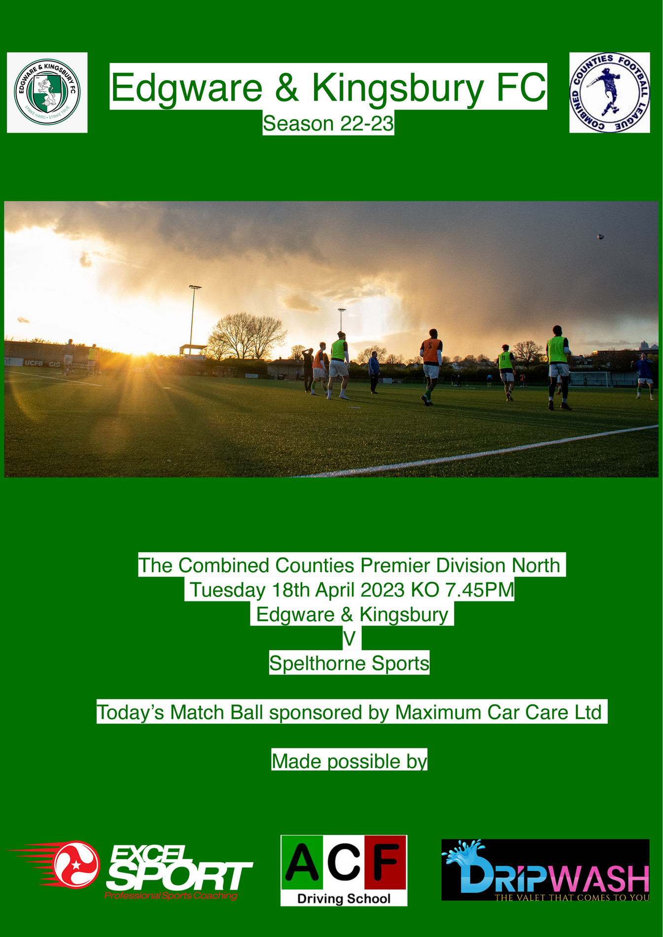 Edgware Town FC ETFC Prog_Spelthorne Sports Page 23
