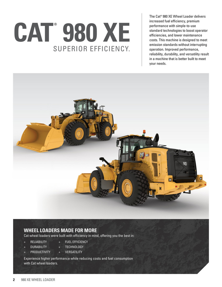 Brosjyre Cat 980 XE | Pon Equipment - Side 4-5