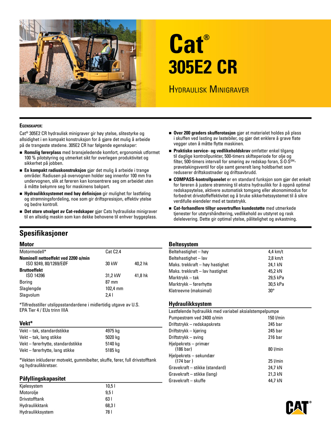 Cat 305e2 Parts Manual