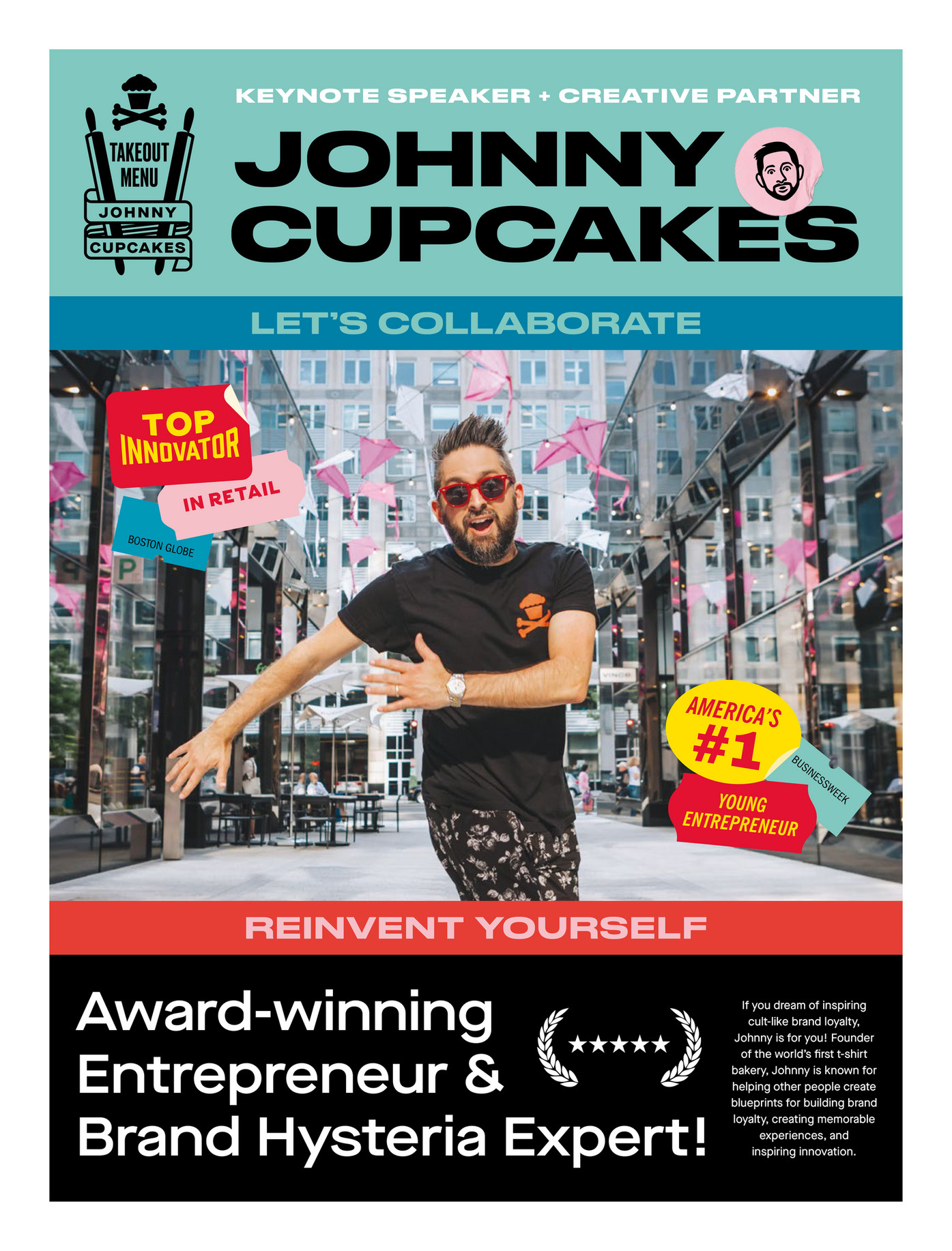 Johnny Cupcakes Johnny Cupcakes Keynote Speaker + Creative Partner