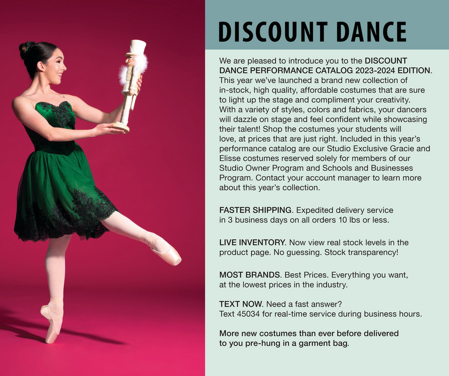 Discount dance supply deals return policy