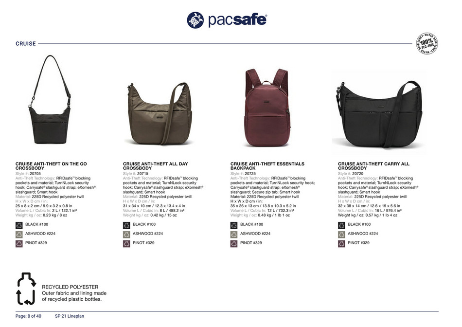 pacsafe cruise carry all crossbody