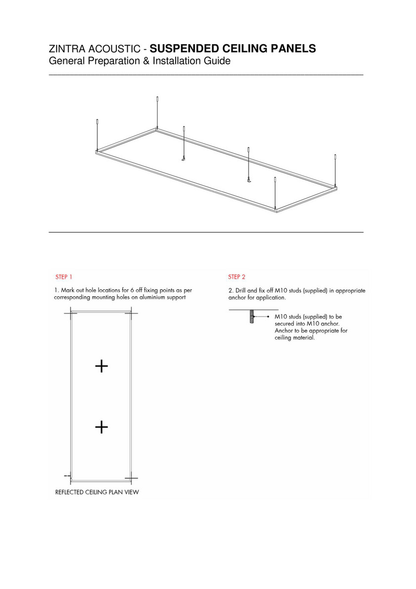 Tektura Tektura And Zintra Acoustic Suspended Ceiling