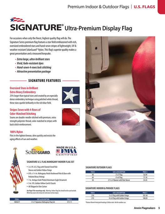My publications Apollo Flags 2022 Catalog Page 45