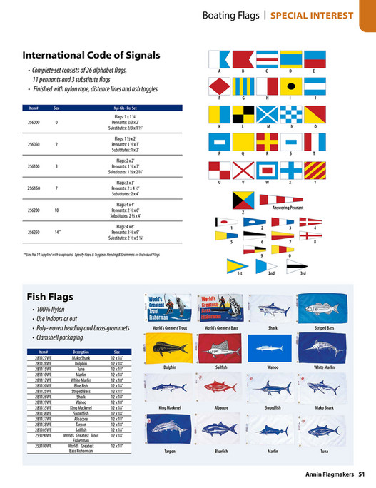 International Code Flag Set My publications - Annin 2026 Commercial Catalog - Page 56-57